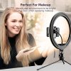Letscom F-531 25 cm LED-Ringlicht mit Ständer und Bluetooth-Fernbedienung