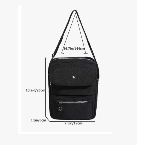 Modische Mini Trendy Square Bag (Schwarz)