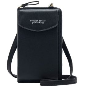 Modische Handyhalter-Umhängetasche (Schwarz)