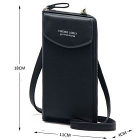 Modische Handyhalter-Umhängetasche (Schwarz)