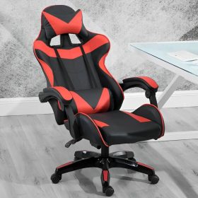 Insma Schwarz-Roter ergonomischer Gamer-Stuhl