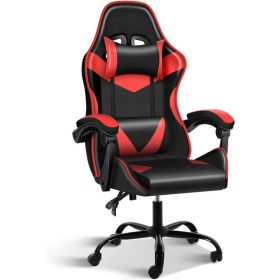 Insma Schwarz-Roter ergonomischer Gamer-Stuhl