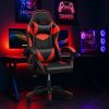 Insma Schwarz-Roter ergonomischer Gamer-Stuhl