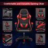 Insma Schwarz-Roter ergonomischer Gamer-Stuhl