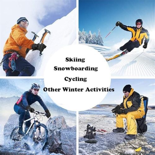 Naturehike Winter wasserdichte warme Touchscreen-Skihandschuhe L (Grau)