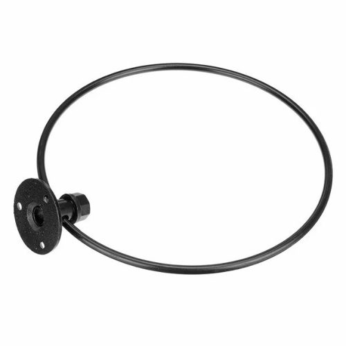 Handtuchring aus Schmiedeeisen (schwarz)