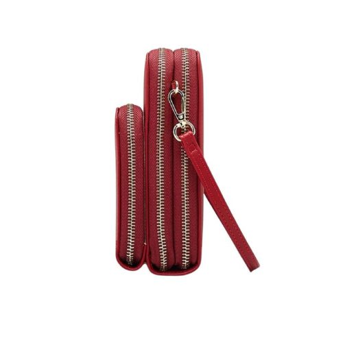 Modische Handyhalter-Umhängetasche (Burgunderrot)