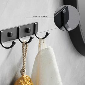 Fakeme Kleiderbügel Wandhalter (Schwarz)