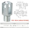 Gasfeder-Endbaugruppe ohne ES, 1Paar M10–40 mm