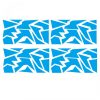 Seitlicher wasserdichter Vinyl-Autoaufkleber, 200 x 60 cm (blau)