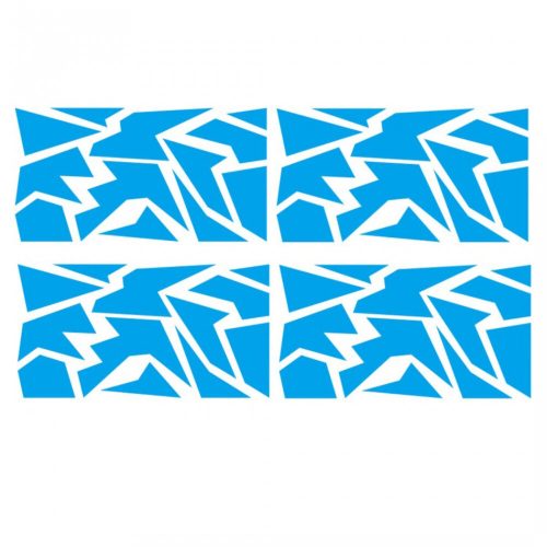 Seitlicher wasserdichter Vinyl-Autoaufkleber, 200 x 60 cm (blau)