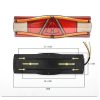 Dynamische LED-Hinterrad-Bremsleuchte, Rückfahranzeige, 24 V, 2Stk