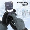 Sefzone Touchscreen-Skihandschuhe für Herren/Damen L (Graublau)