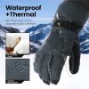 Sefzone Touchscreen-Skihandschuhe für Herren/Damen L (Graublau)