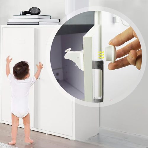 Magnetische Kindersicherung für Schubladen (weiß)