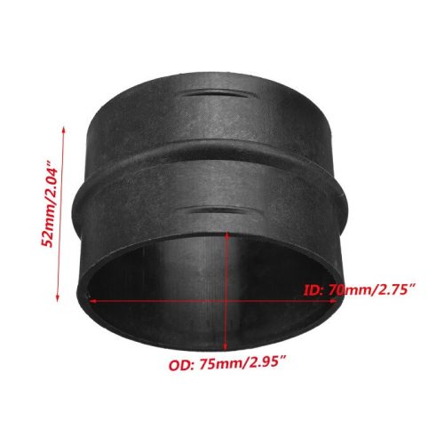 Rohrverbinder 75mm Caberre für Standheizung (Schwarz)
