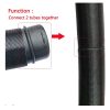 Rohrverbinder 75mm Caberre für Standheizung (Schwarz)