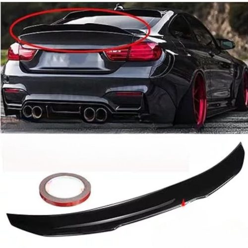 PSM Style Heckspoilerflügel-Lippenzusatz für BMW. (Glänzend schwarz)