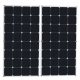 Blux Monokristallines Solarmodul 110W, 2Stück, Schwarz-Weiß