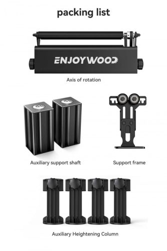 ENJOYWOOD R3 PRO Drehwalze, abnehmbares Stützmodul