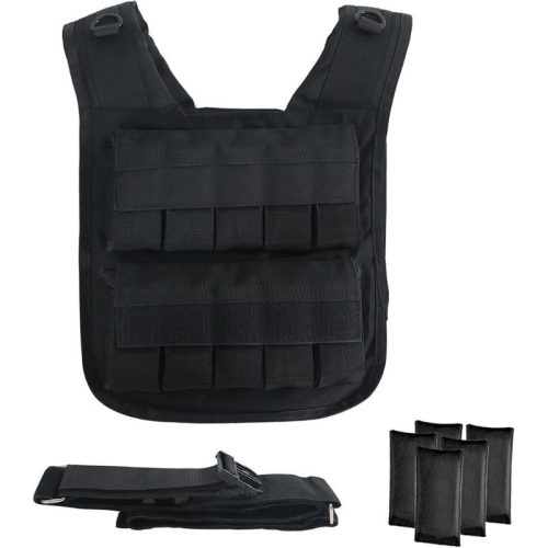 Verstellbare Gewichtsweste 10 kg – mit abnehmbaren Gewichten, für Bodyweight-Training und Fitness