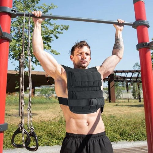 Verstellbare Gewichtsweste 10 kg – mit abnehmbaren Gewichten, für Bodyweight-Training und Fitness