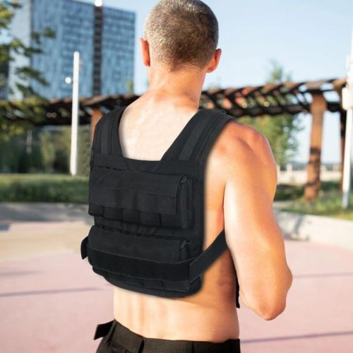 Verstellbare Gewichtsweste 10 kg – mit abnehmbaren Gewichten, für Bodyweight-Training und Fitness