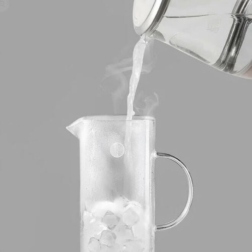 Buydeem CD2003 Teekanne aus Glas, 1200 ml