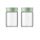 Buydeem CS1002 Frischhalteglas 300 ml 2 Stück (Grün)