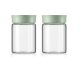 Buydeem CS1002 Frischhalteglas 300 ml 2 Stück (Grün)