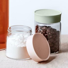 Buydeem CS1002 Frischhalteglas 300 ml 2 Stück (Grün)