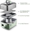 Buydeem G564 Elektrischer Multifunktions-Dampfgarer mit Kochtöpfen, 5l (grün)