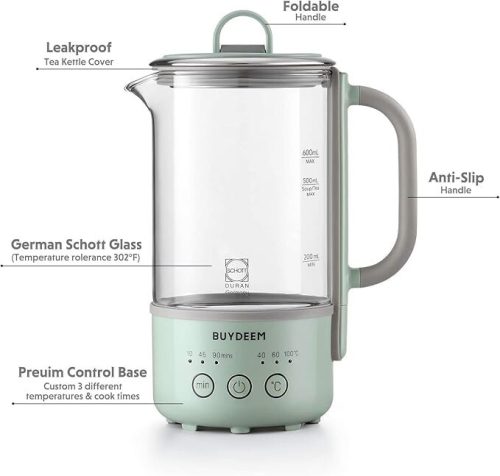Buydeem K314 Mini-Wasserkocher 0, 7l (grün)