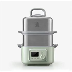   Buydeem G564 Elektrischer Multifunktions-Dampfgarer mit Kochtöpfen, 10 l (grün)