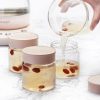 Buydeem CS1001 Frischhalteglas, 200 ml, 3Stück (Koralle)