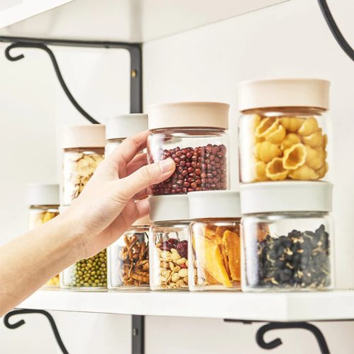 Buydeem CS1001 Frischhalteglas, 200 ml, 3Stück (Koralle)