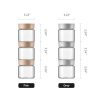 Buydeem CS1001 Frischhalteglas, 200 ml, 3Stück (Koralle)