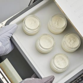 Buydeem CS1001 Frischhalteglas, 200 ml, 3Stück (grau)