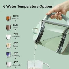   Buydeem K1594T und A206 Wasserkocher- und Wärmer-Set mit Kochtopf (grün)