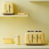 Buydeem DT640E Kenyérpirító – 4 szeletes, Citromsárga Retro Design