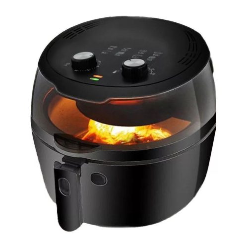 Nineshield Konvektionsofen mit rotierender Klinge, Airfryer, 8l, 1500 W, schwarz
