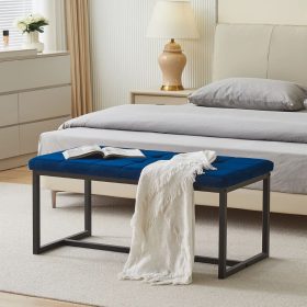   Wyn-Bank, für das Esszimmer, für das Ende des Bettes, königsblauer Samt