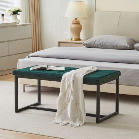   Wyn Bank, für das Esszimmer, für das Ende des Bettes, dunkelgrüner Samt