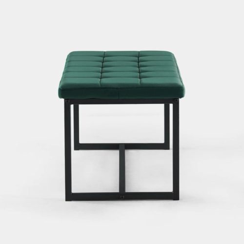 Wyn Bank, für das Esszimmer, für das Ende des Bettes, dunkelgrüner Samt