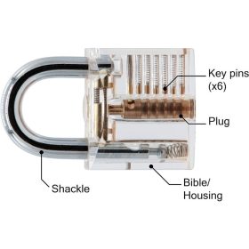   Curious Smith Lockpick Übungsschloss-Set (groß, mit deutscher Hilfe)