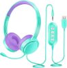 Mpow Kinder-Headset (Mint-Lila)