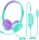 Mpow Kinder-Headset (Mint-Lila)