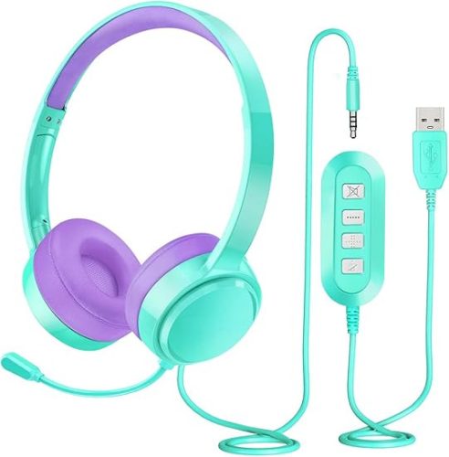 Mpow Kinder-Headset (Mint-Lila)