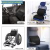 Blux Memory Foam Sitzkissen und Lordosenstütze Set – Ergonomischer Komfort für Zuhause, Büro und Auto – Schwarz