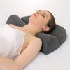 Blux Orthopädisches Nackenkissen aus Memory-Schaum – Grau, mit waschbarem Bezug